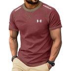 Men's Ice Silk Stretch Performance T-Shirt - Red