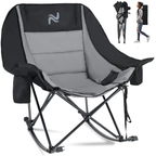 XXL Oversized Rocking Camping Chair – Fully Padded Folding Outdoor Chair