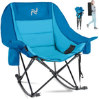XXL Oversized Rocking Camping Chair – Fully Padded Folding Outdoor Chair