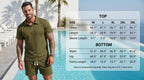 Men Solid Color Casual Summer 2‑Piece Tee & Shorts Set - product image 3