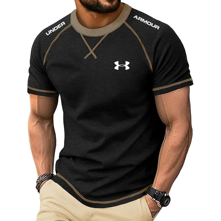 Men's Ice Silk Stretch Performance T-Shirt - Black