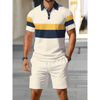 Men's Summer Two-Piece Shirt & Shorts Set