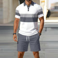 Men's Summer Two-Piece Shirt & Shorts Set