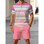 Men's Summer Two-Piece Shirt & Shorts Set