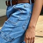 Women's Stretchy Cropped Wide-Leg Jeans - image 6